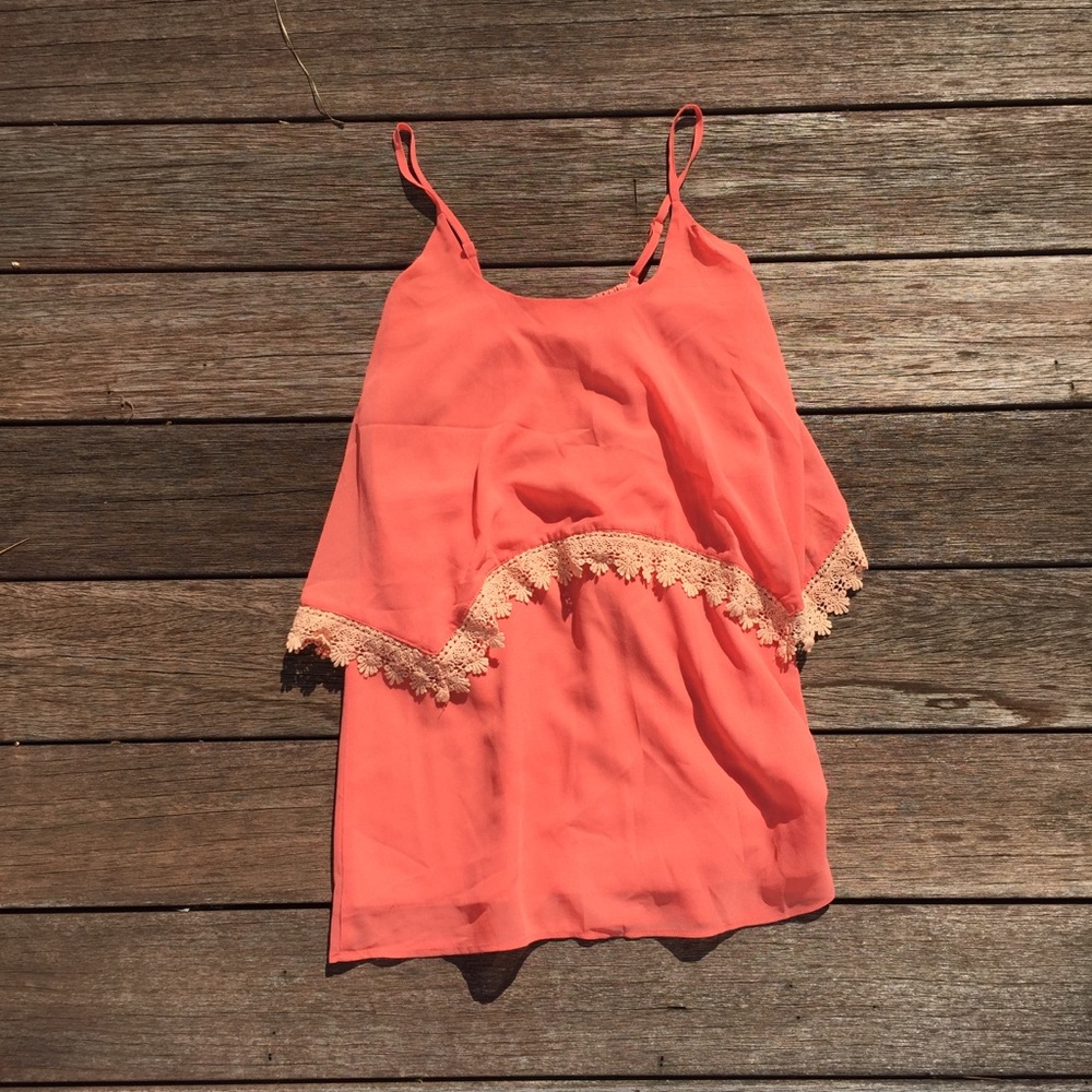 Tobi sundress in coral sz small